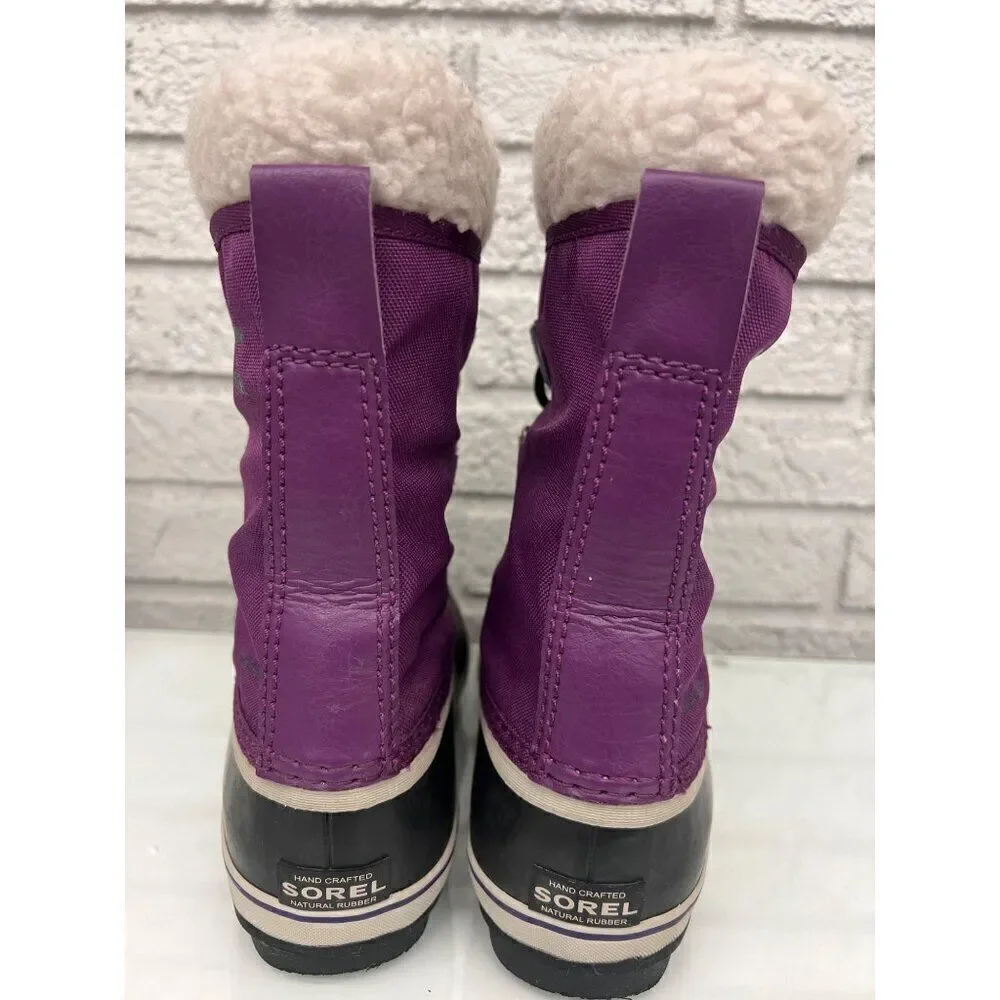 Sorel Yoot Pac Girls Boots Snow Winter Nylon Waterproof Size 3